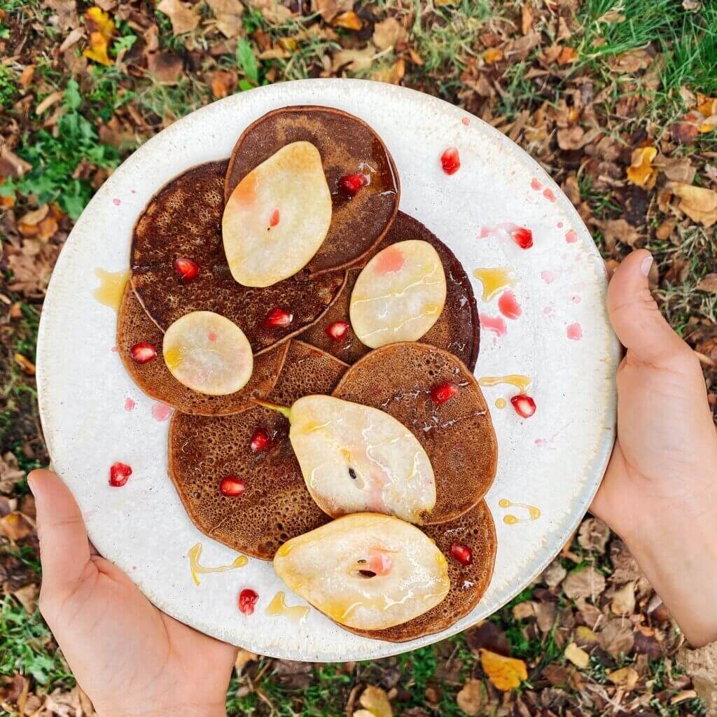 Pancake con farina di castagne