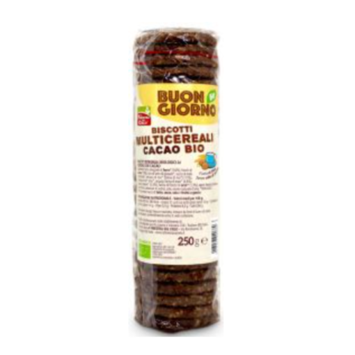 8017977040689-BISCOTTI MULTICEREALI CACAO 250 gr FSC