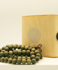 2500000007619-COLLANA MALA LEGNO-SANDALO VERDE