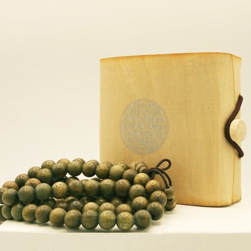 2500000007619-COLLANA MALA LEGNO-SANDALO VERDE