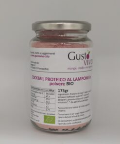 8054953668239-COCKTAIL PROTEICO LAMPONE POLVERE 175G GUSTO VIVO