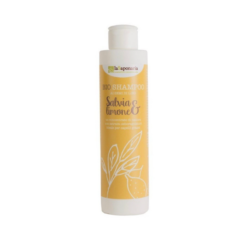 8054615470125-SHAMPOO semi di lino, salvia e limone_la Saponaria